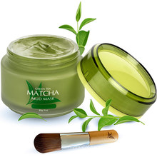 Custom Green Tea Matcha Facial Mud Mask for Removes Blackheads Reduces Wrinkles